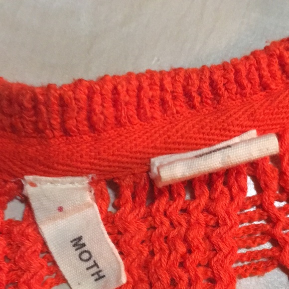 Anthropology MOTH hollow out hi/low sweater. Colorful & cute wardrobe addition - Picture 4 of 8